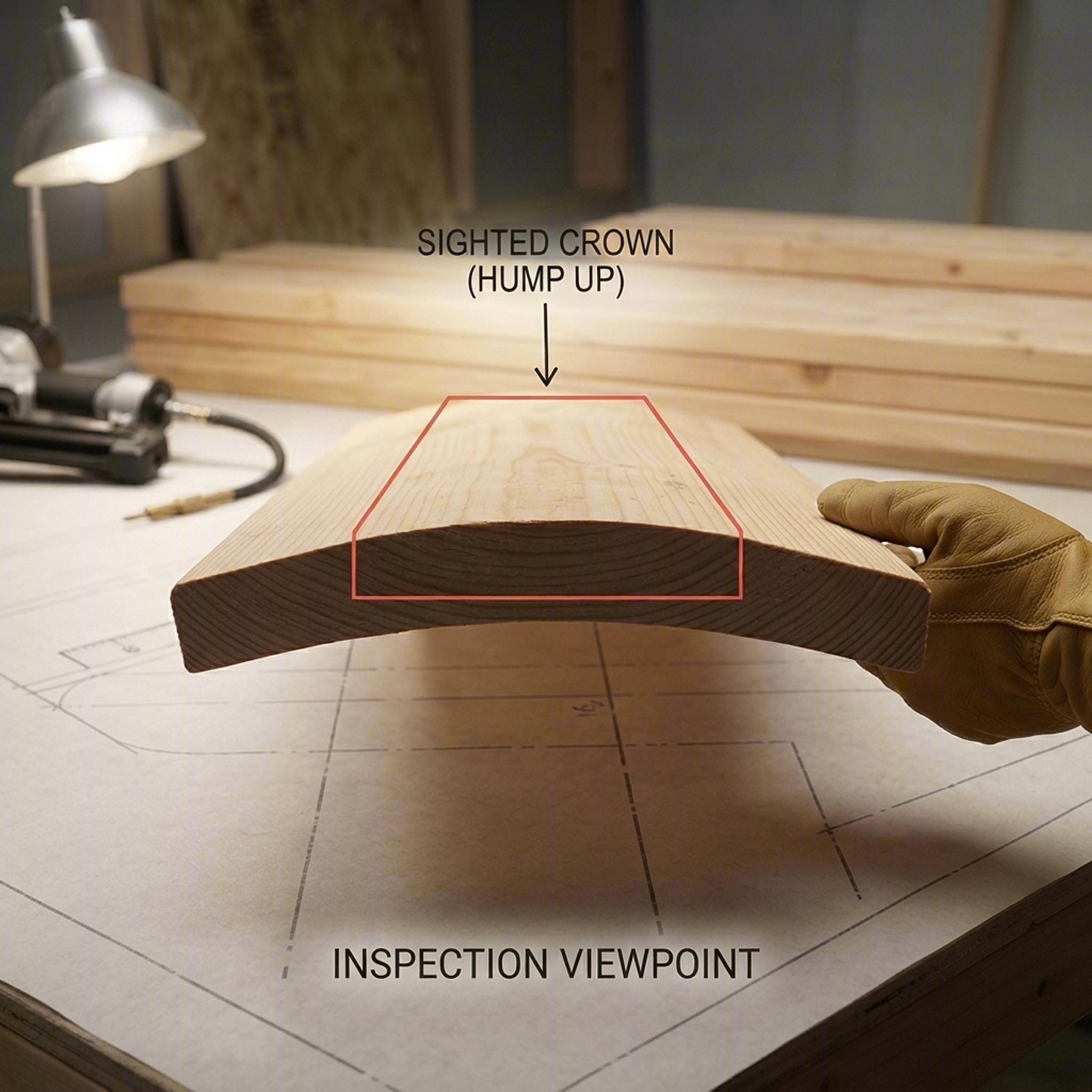 warped lumber joist