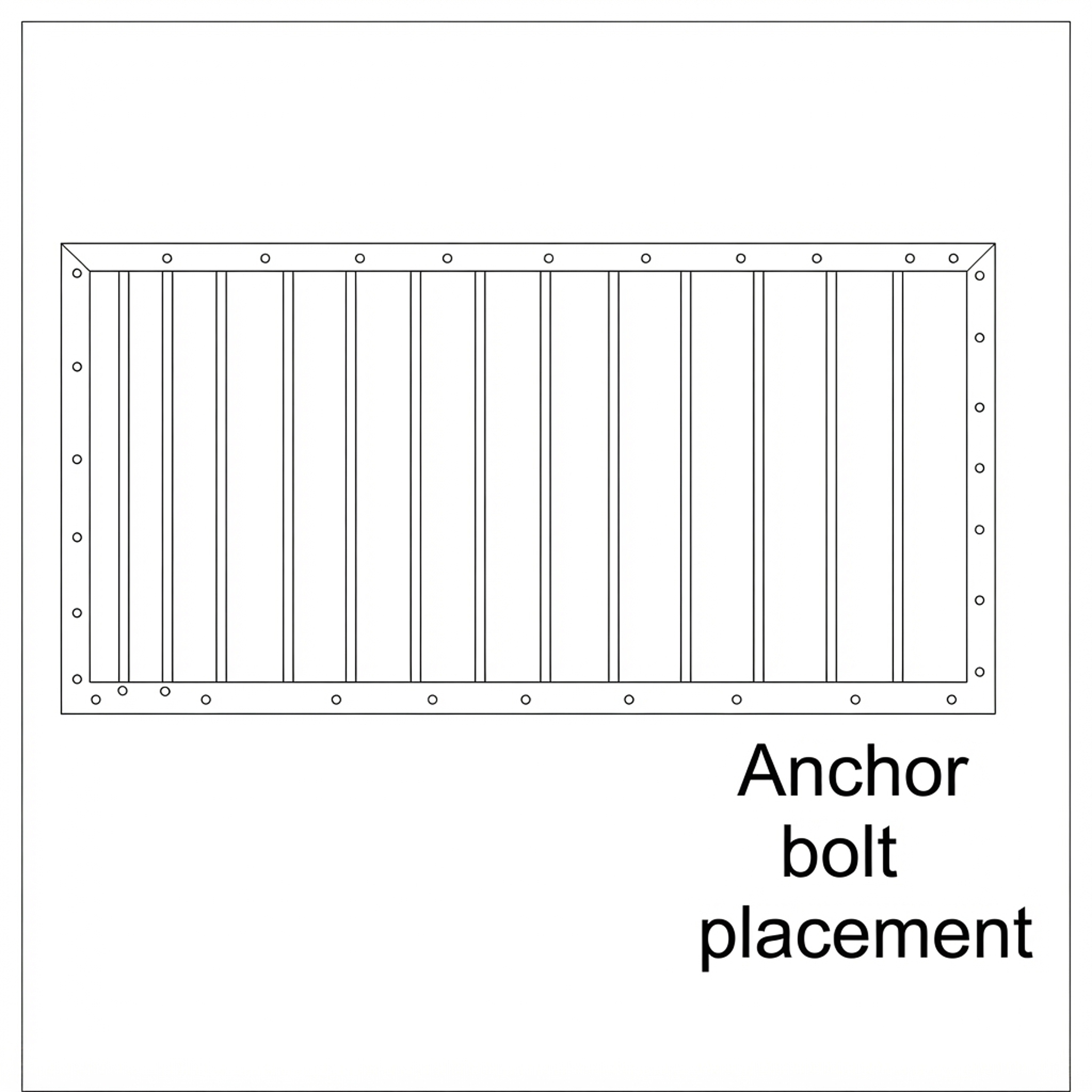 anchor bolt placement anchor bolt placement