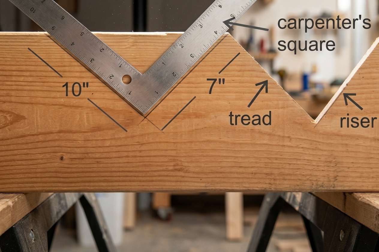 square measuring small home stair stringer square measuring small home stair stringer